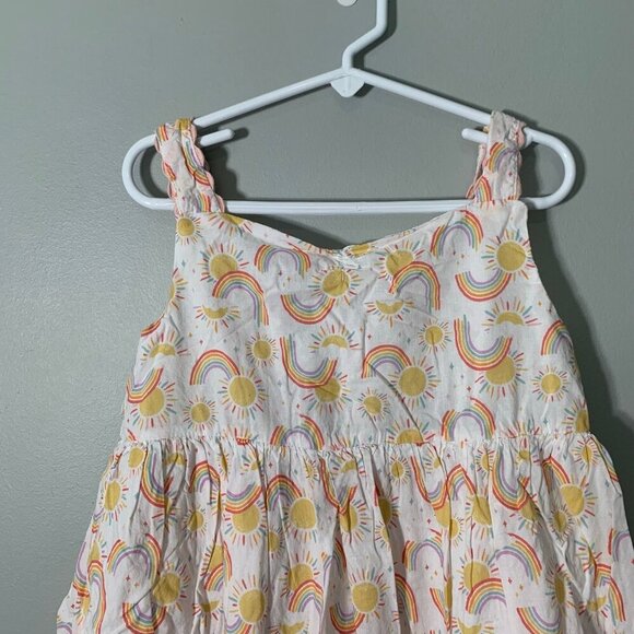 5/$25 Cynthia Rowley rainbow strappy lined twirl flutter dress - Picture 2 of 6